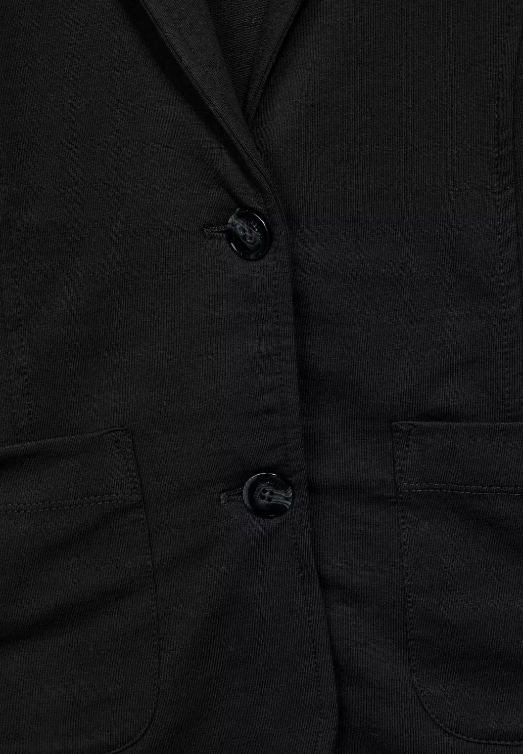 Street One Basic Blazer in Unifarbe - Black
