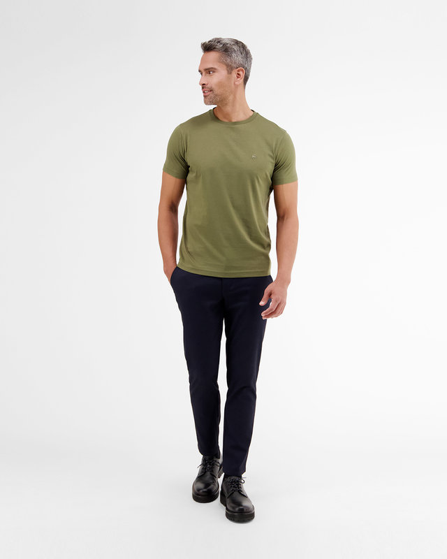 Lerros T-Shirt met Ronde Hals - Gentle Olive