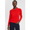 Jumper with Poloshirt Collar - Red