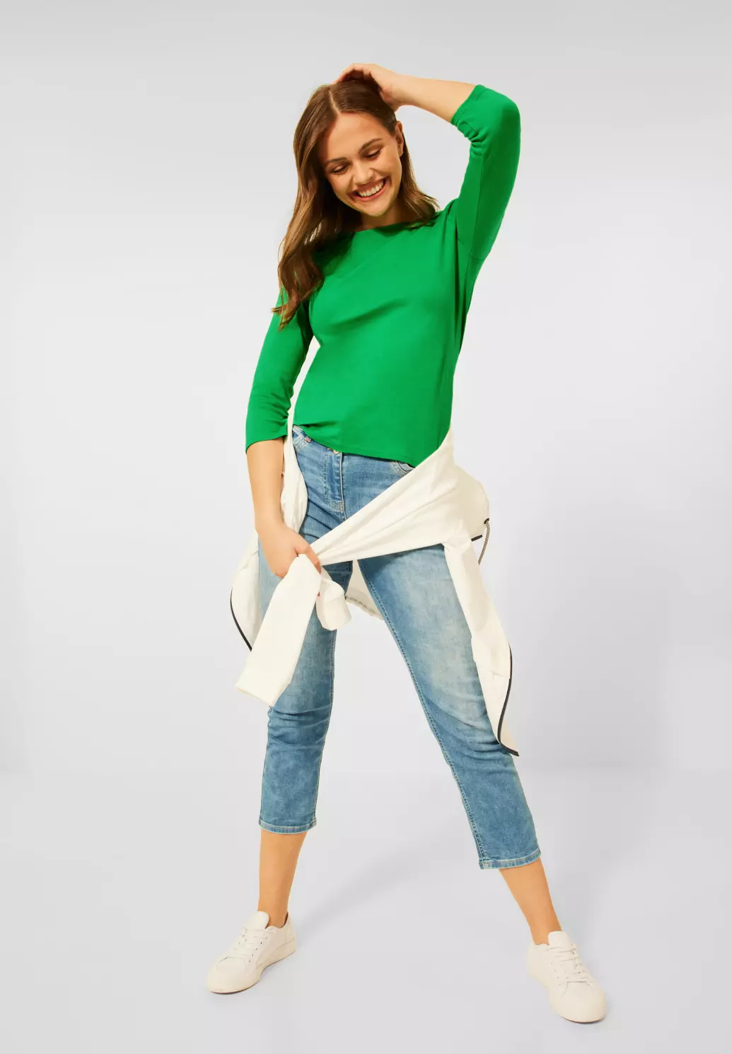 Cecil Basic Shirt - Radiant Green