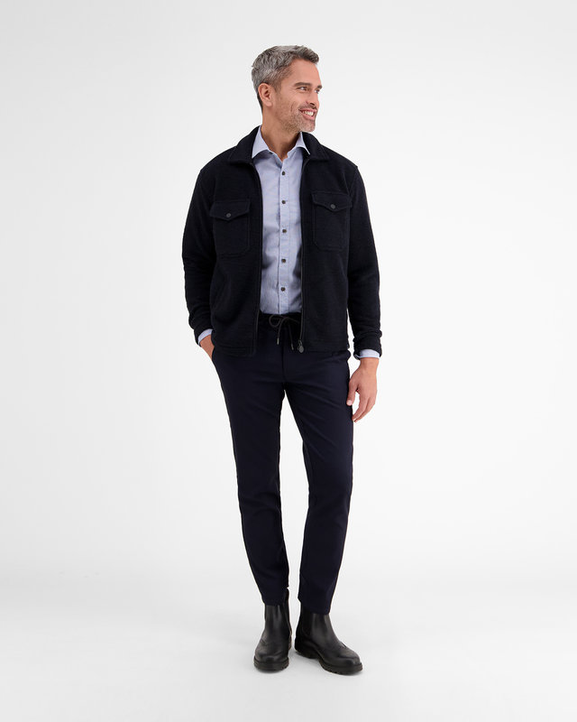 Lerros Langarm Popeline Hemd - White