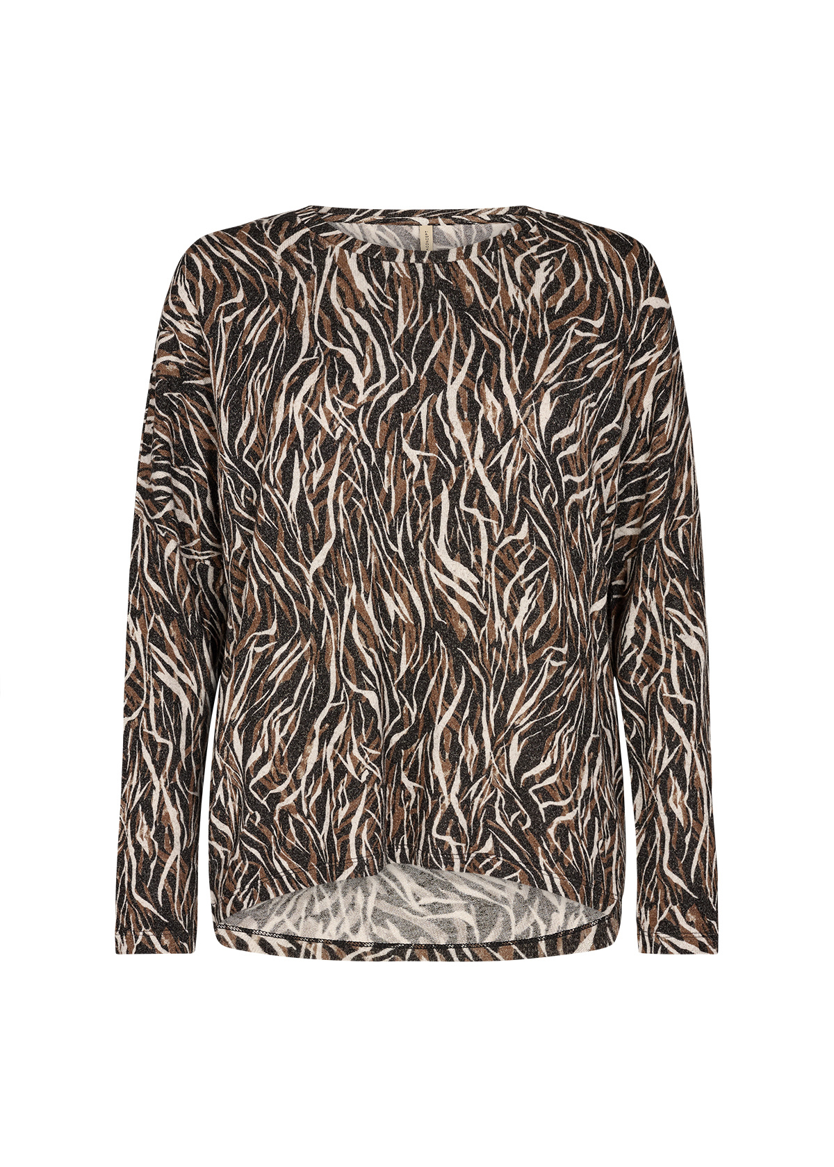 Soyaconcept Soft Shirt Biara AOP 91 - Sand Melange Combi