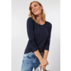 Basic Shirt Lange Mouwen Pia - Night Sky Blue