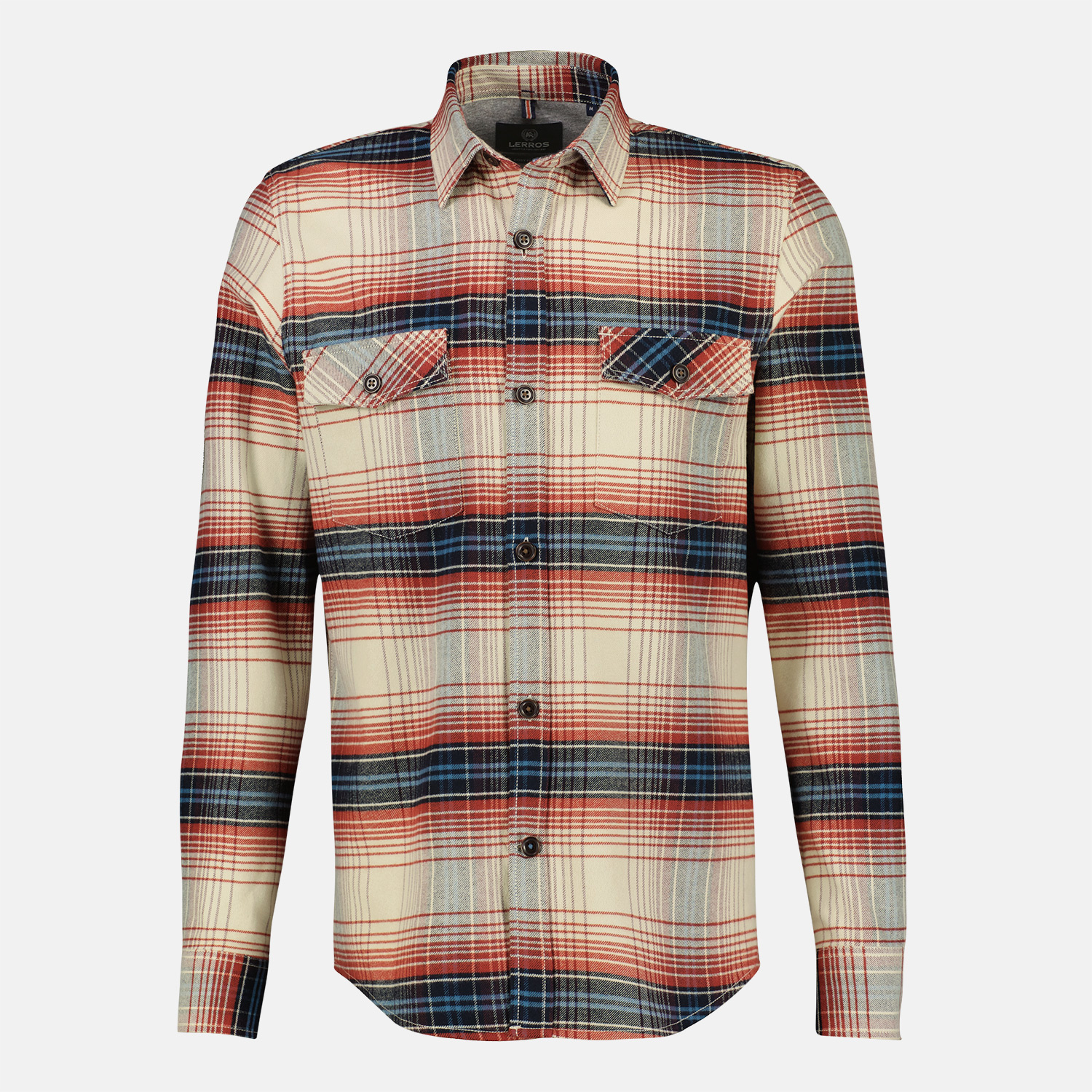 LERROS Checkered Flannel Shirt - Rusty 