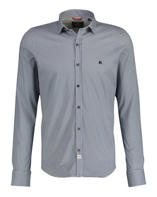 Lerros Jersey Overhemd met Sharkkraag - Gentle Olive