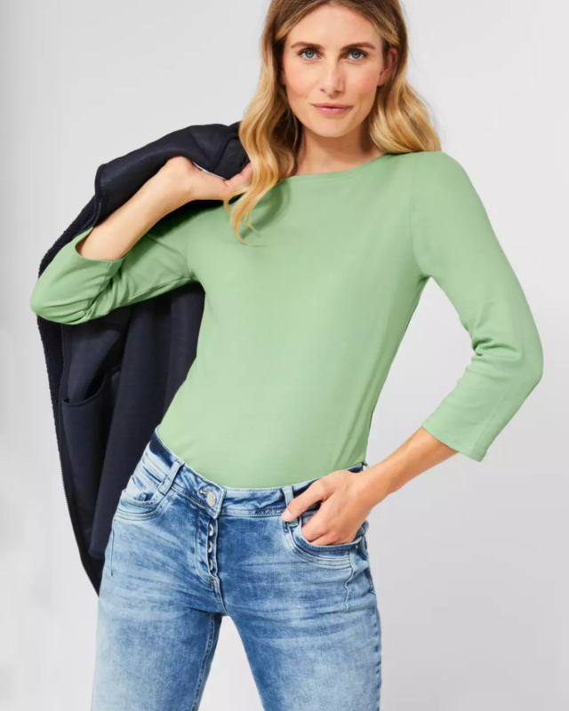 Cecil Basic Shirt - Light Salvia Green