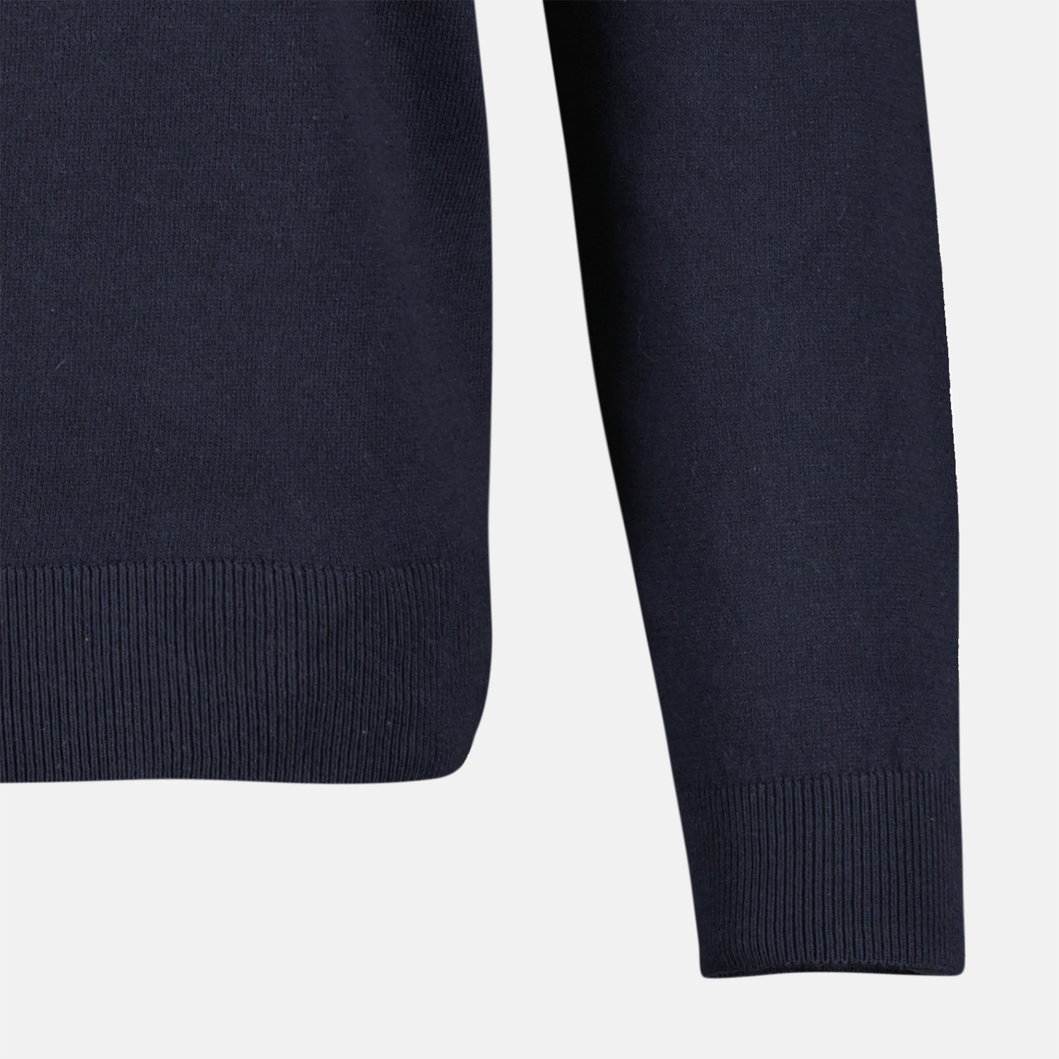 LERROS Feinstrick Polo Langarm - / Cotton Navy Blues - Blau 