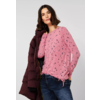 Cosy Shirt mit Allover Print - Dynamic Pink Melange
