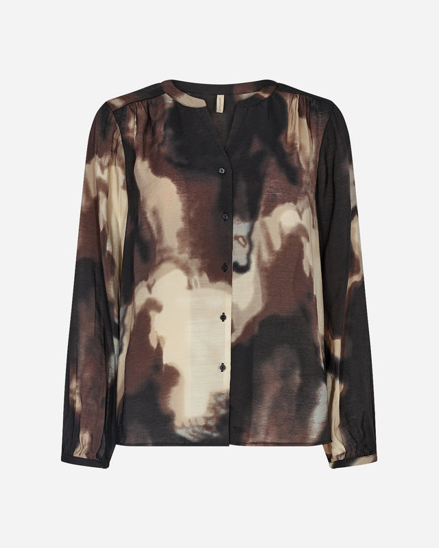 Soyaconcept Blouse Glenn 1 - Coffee Bean Combi
