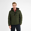 Quilted Jacket with Hood - Olive