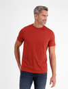 Lerros T-Shirt mit Rundhalsausschnitt - Rusty Red