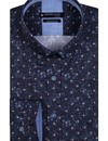 Giordano Button-Down Hemd Print - Blue