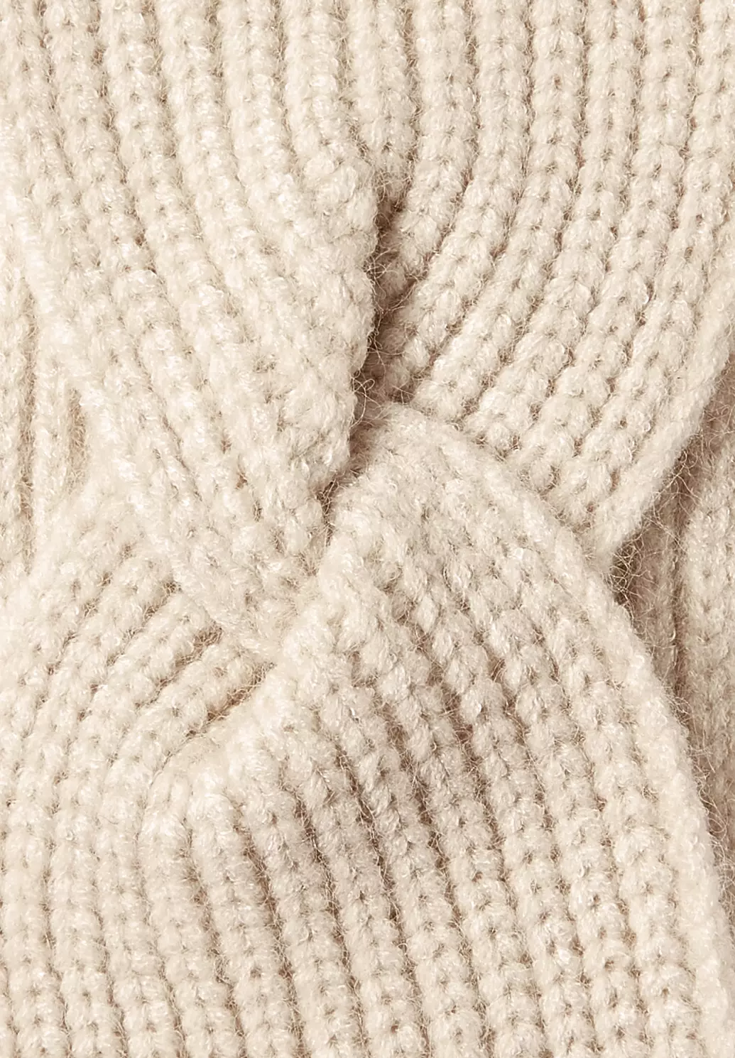 Cecil Knitted Headband - Iced White Melange