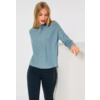Sweater with Dolman Sleeves - Milky Jade Melange