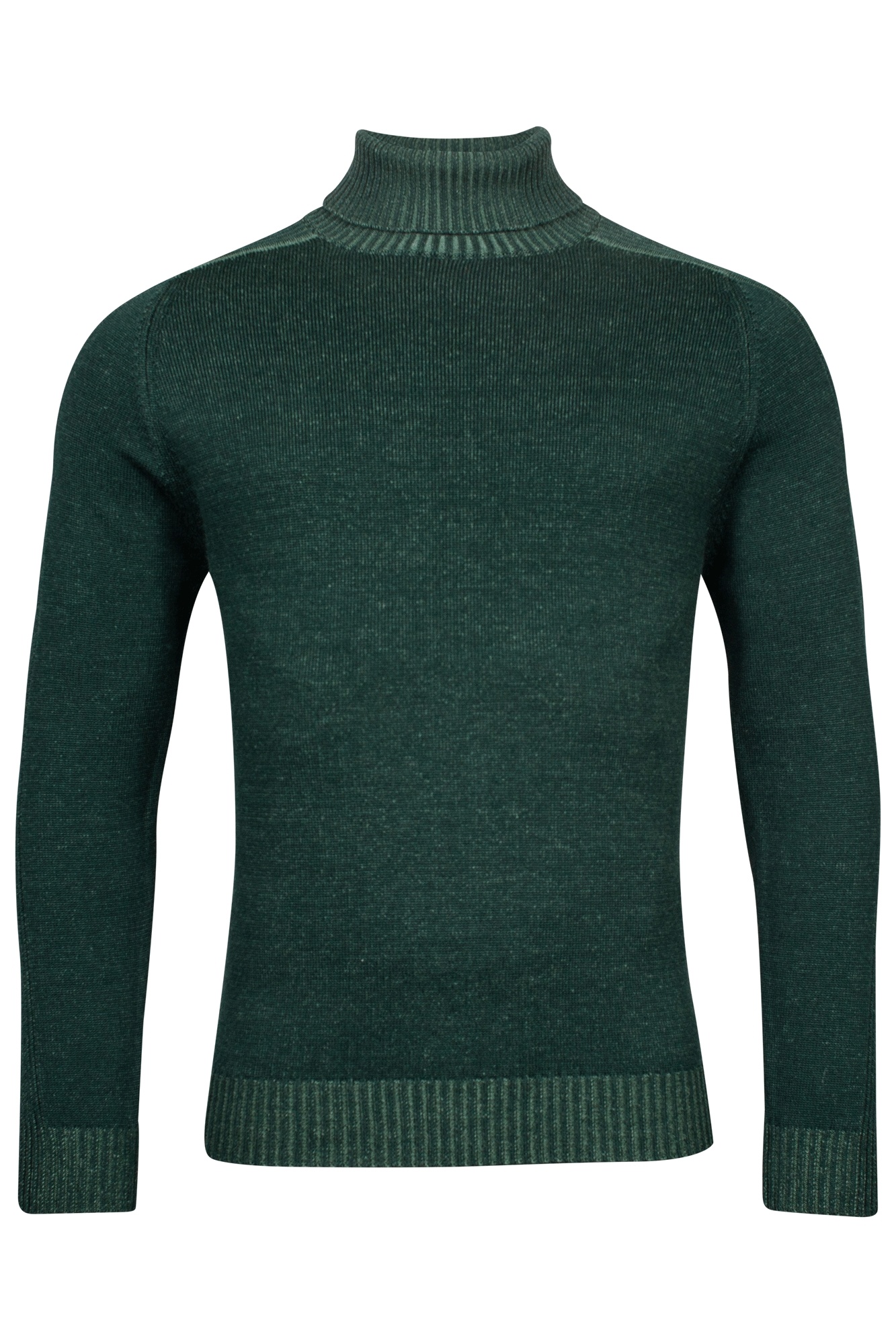 Baileys Turtleneck Sweater - Bottle Green | - Cotton Blues