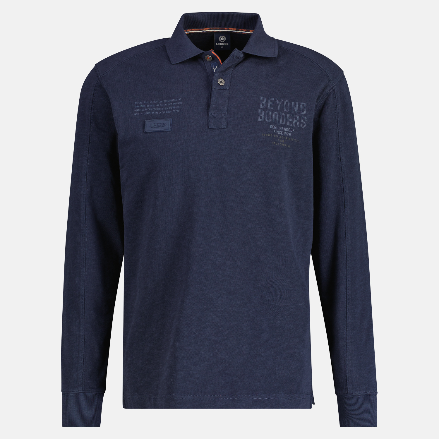 Lerros Rugby Stijl Jersey Polo - Navy