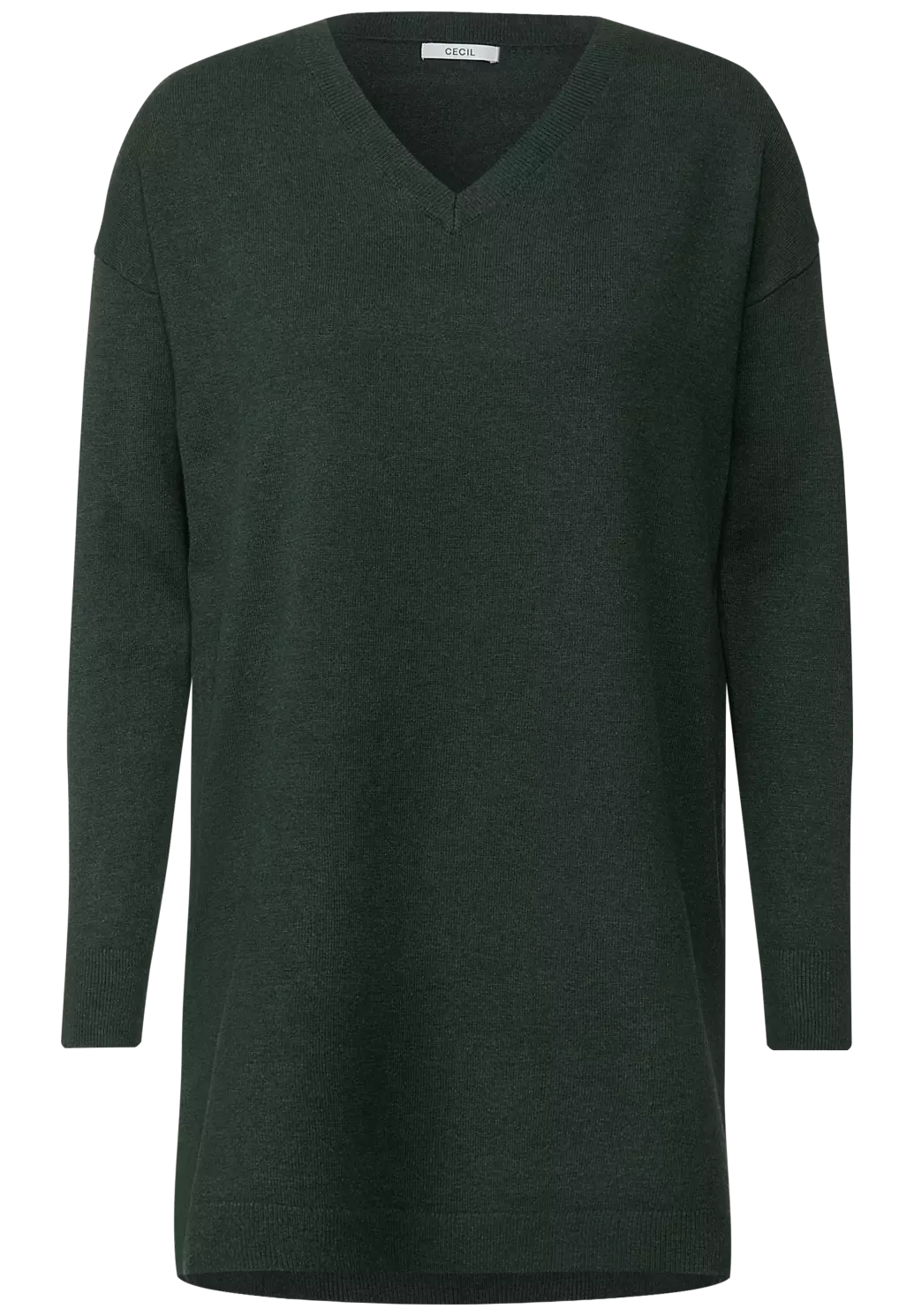 | Langer Pullover Green Blues Cotton Pine CECIL - - Deep