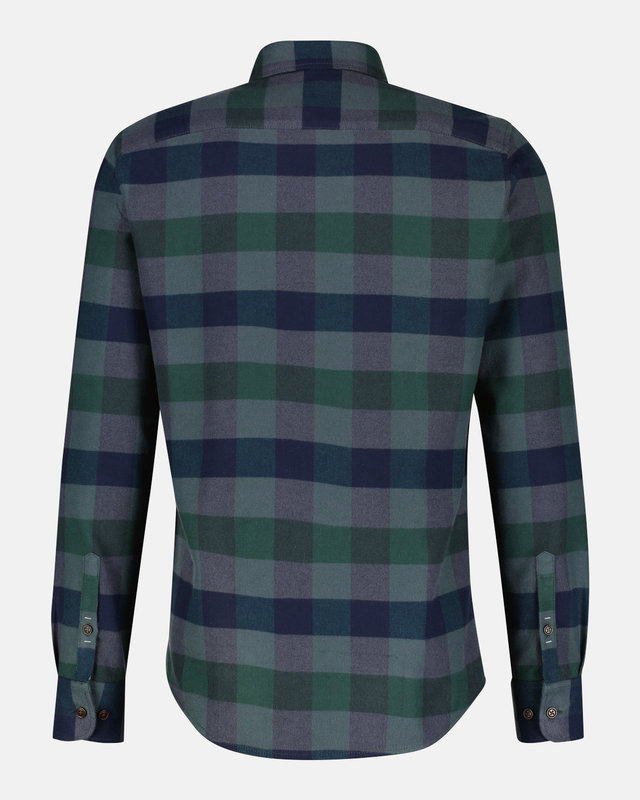 Lerros Flanellen Overhemd - Pine Green