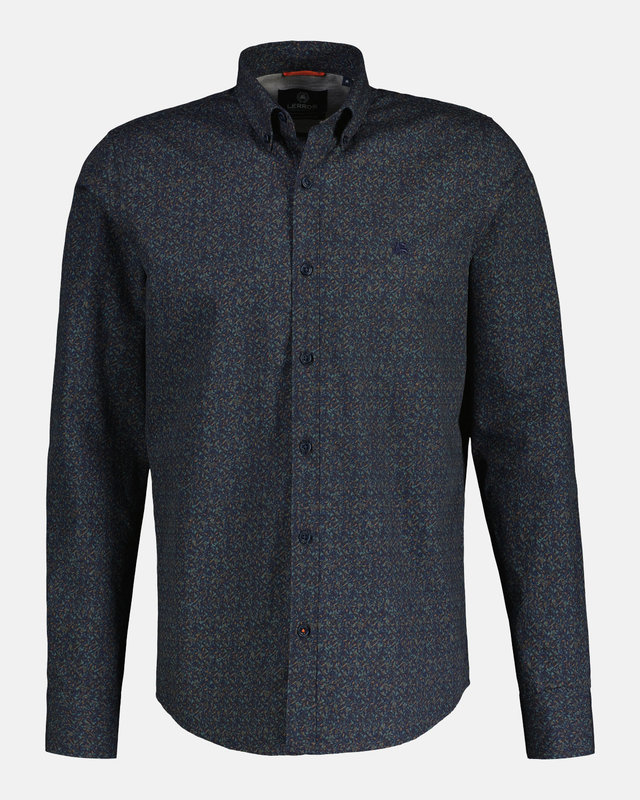 Lerros Longsleeve Shirt, AOP - Green
