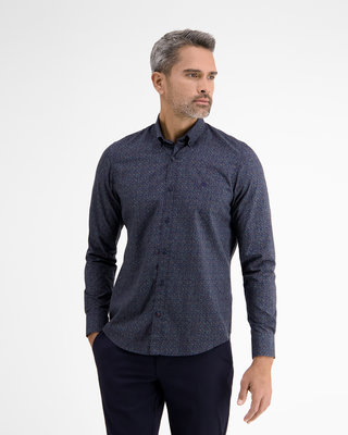 Lerros Langarm Hemd mit AOP - Green