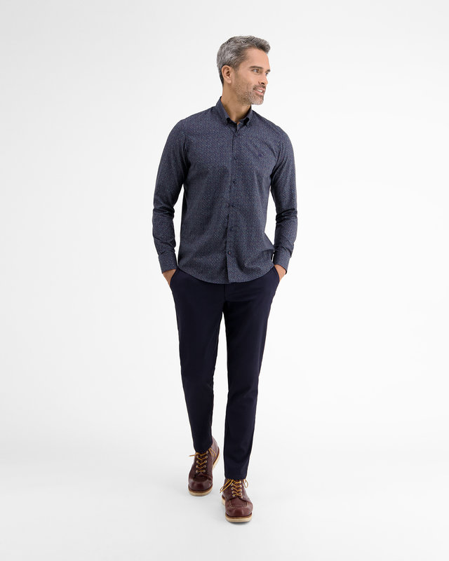 Lerros Longsleeve Shirt, AOP - Green