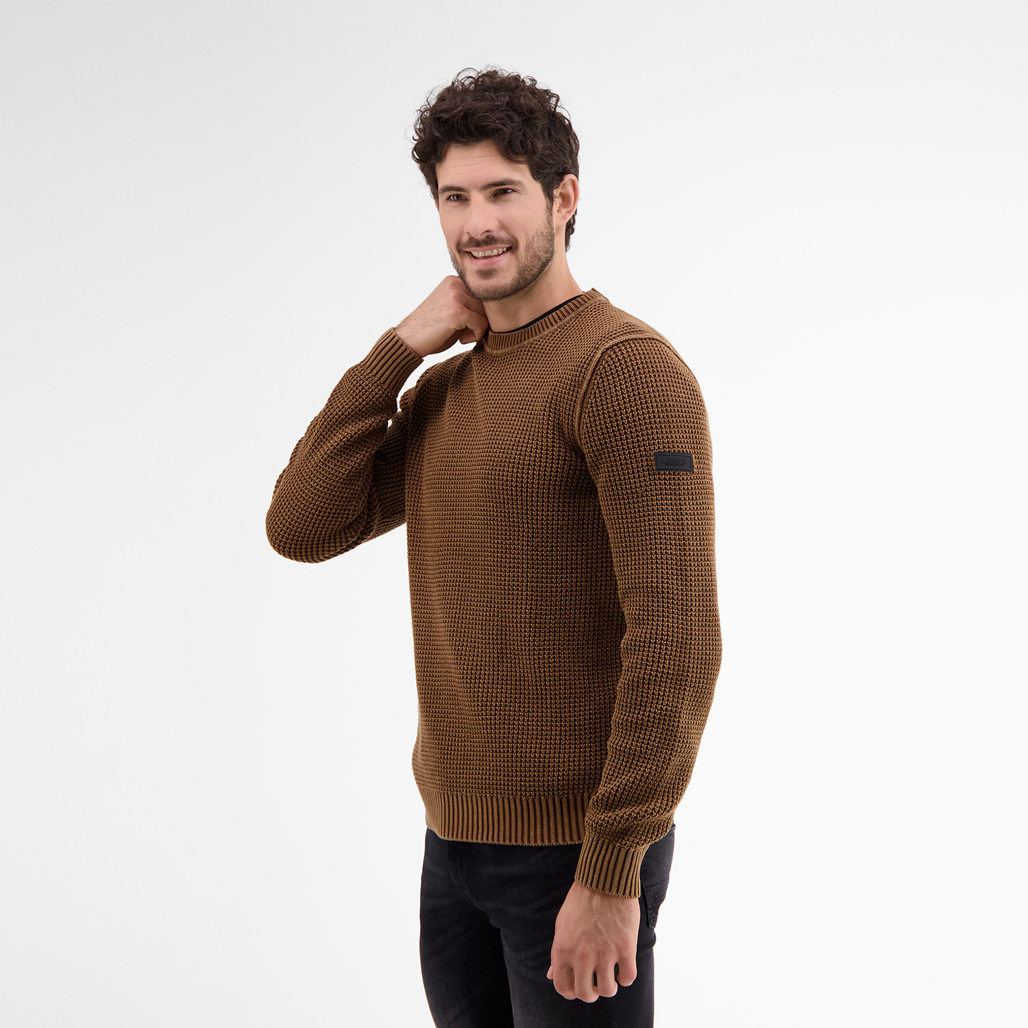 Lerros Structured Sweater - Teak Brown