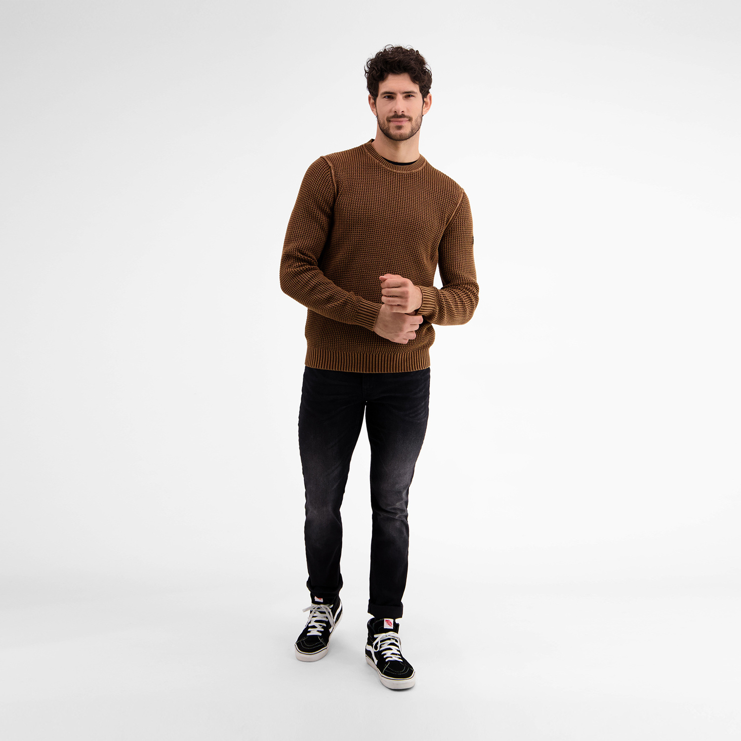Lerros Structured Sweater - Teak Brown