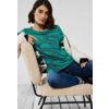 Shirt mit Allover Print - Smaragd Green Melange