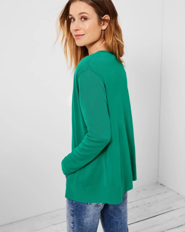 Cecil Basic Vest - Smaragd Green