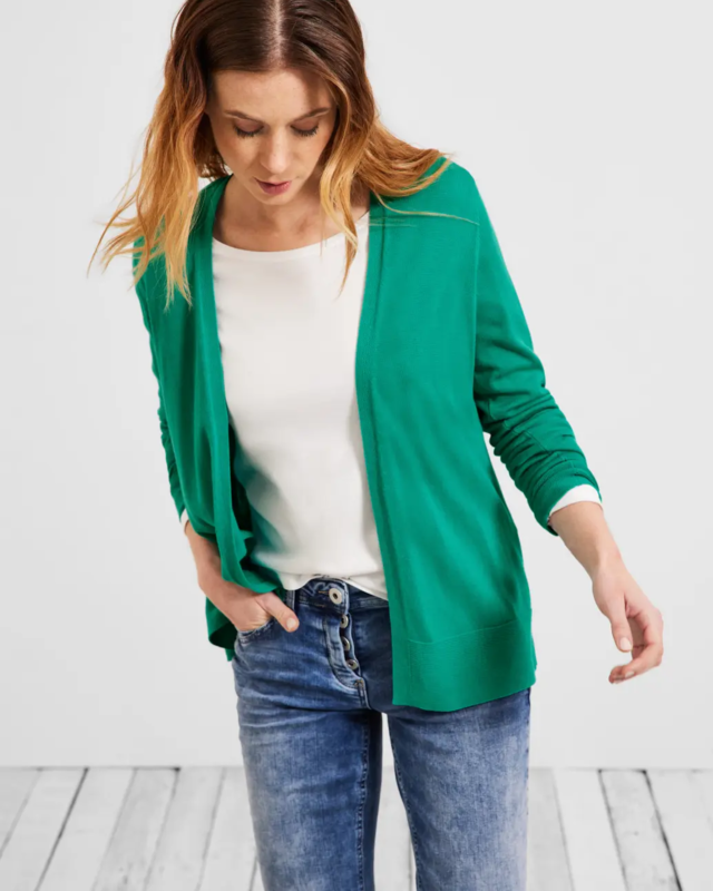 Cecil Basic Vest - Smaragd Green