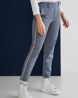 Street One Loose Fit Jersey Pants Bonny - Dark Bay Blue