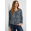 Bluse mit Buchstabenprint - Deep Blue