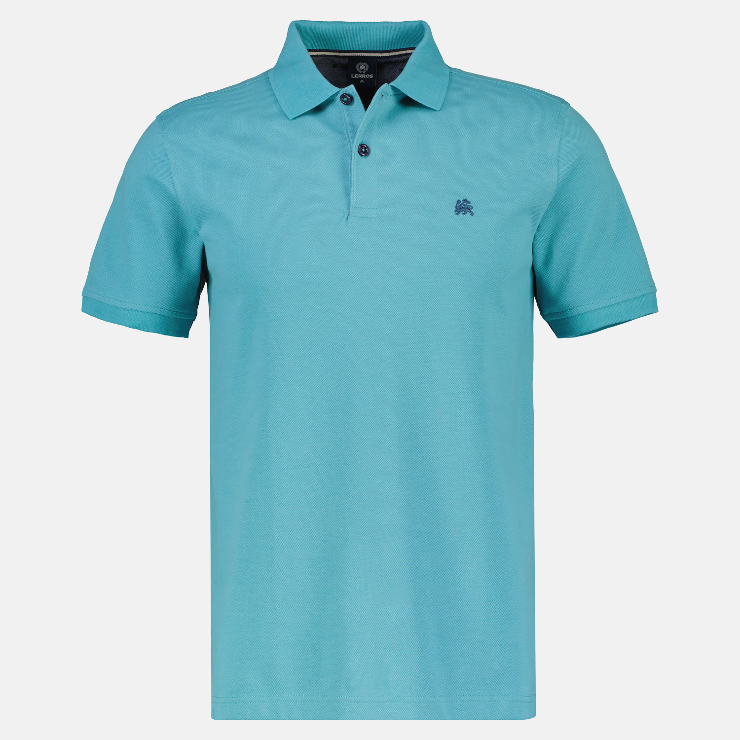 - / Poloshirt | Turquoise Light - Piqué Blues LERROS Cotton Blue