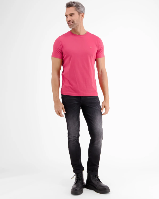 Lerros T-Shirt met Ronde Hals - Dusty Rose