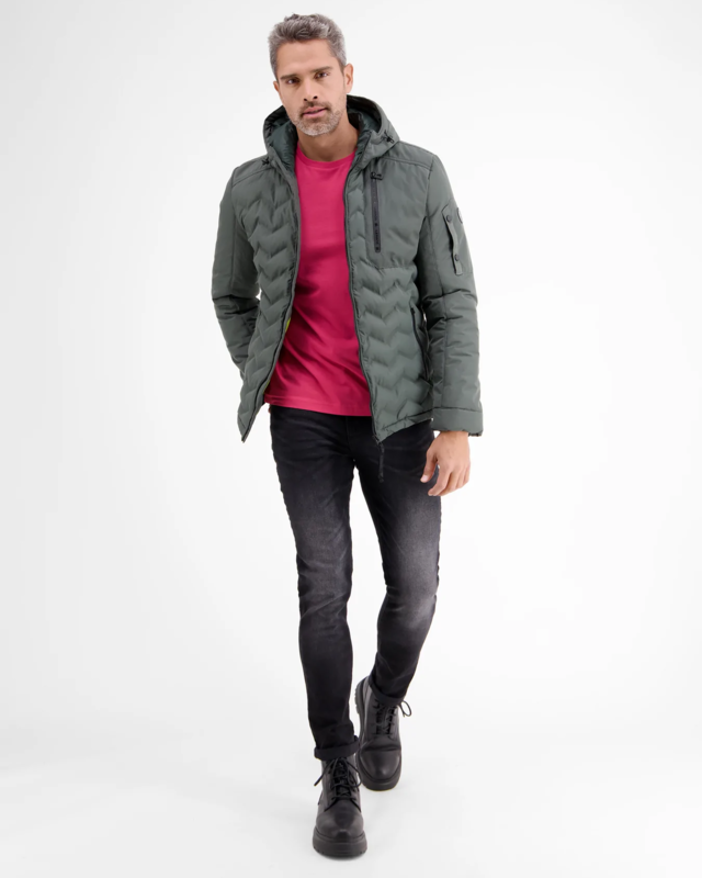 Lerros T-Shirt met Ronde Hals - Dusty Rose