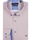 Giordano Button-Down Hemd Print - Soft Coral