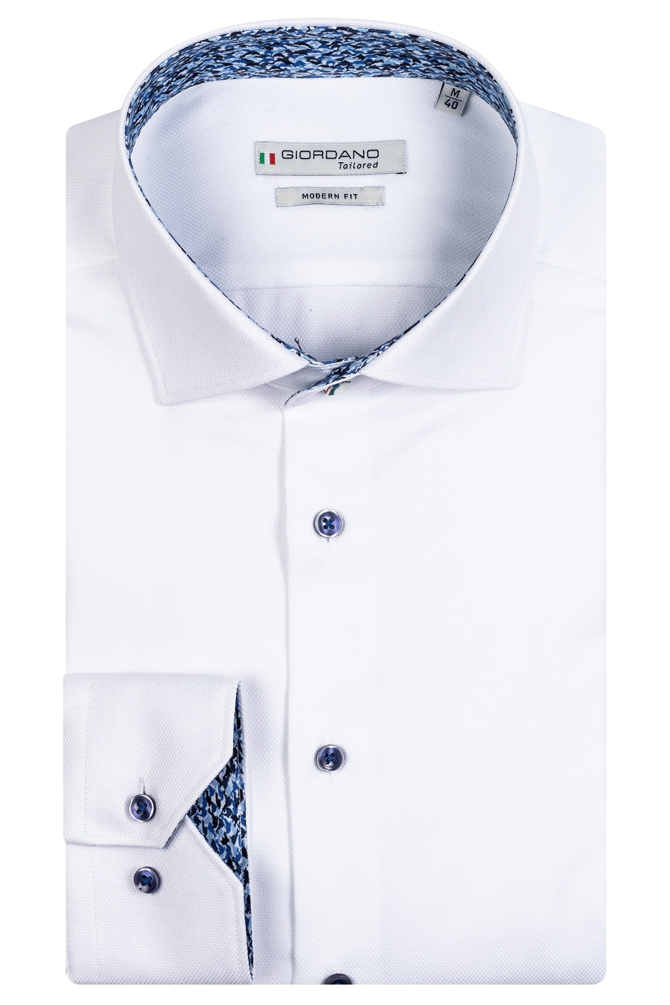 Giordano Basic Shirt - White | - Cotton Blues