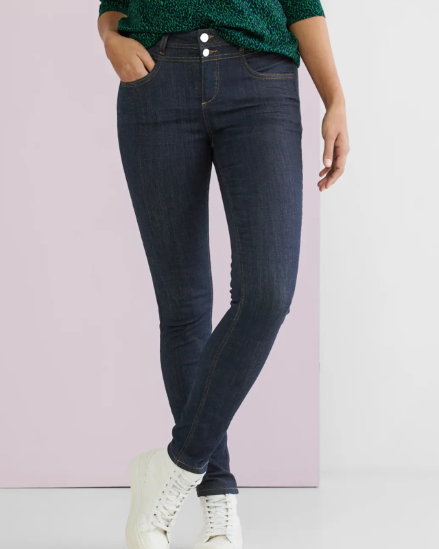 Street One Slim Fit Jeans York - Clean Rinsed | - Cotton Blues