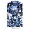 Print Overhemd Korte Mouw - Navy