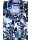 Giordano Print Hemd Kurzarm - Navy