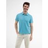 Polo with Waffle Structure - Light Turquoise