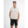 Polo with Waffle Structure - Pale Beige
