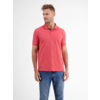 Poloshirt in Two-Tone-Piqué  - Hibiscus Red