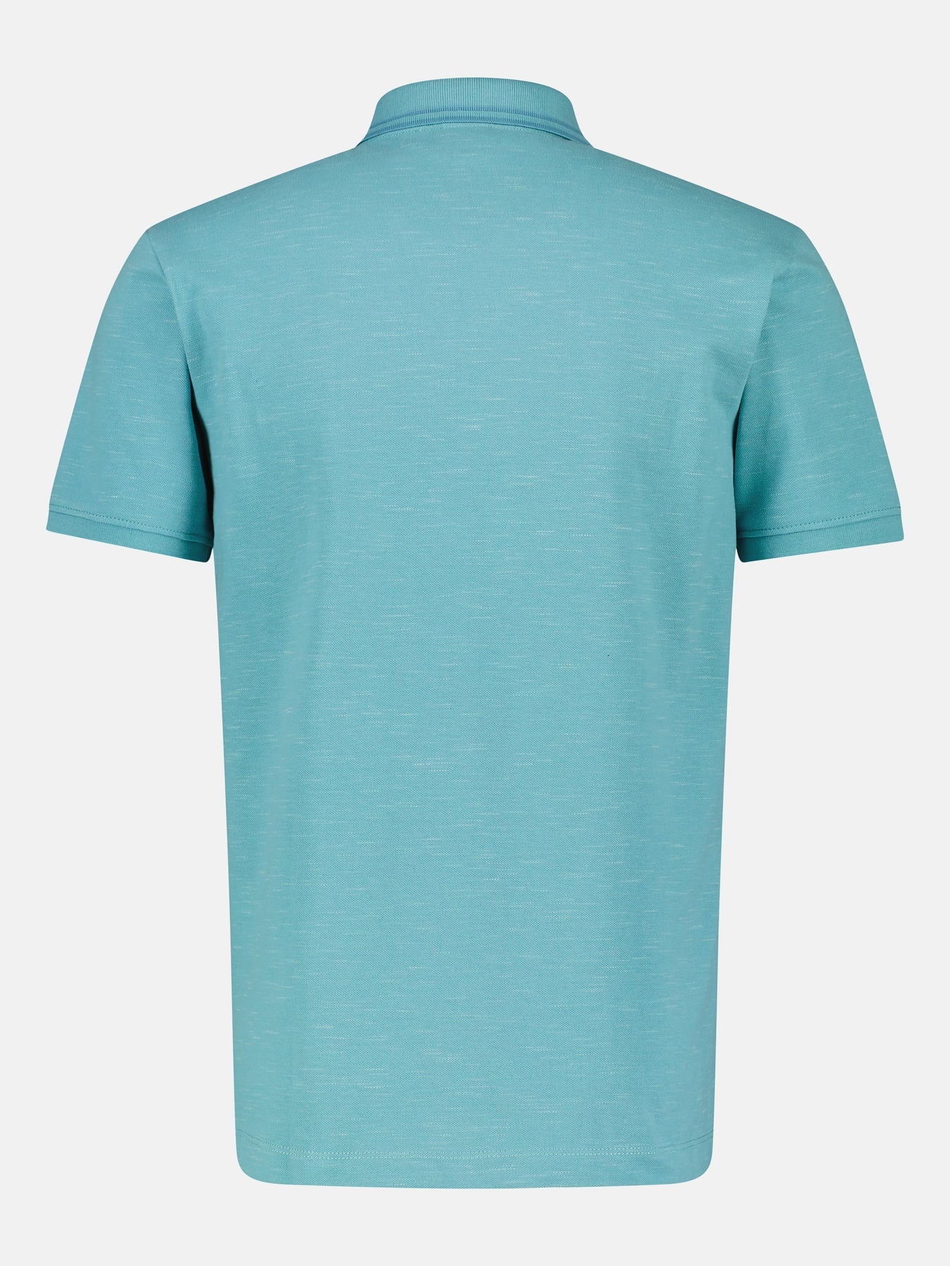 LERROS Poloshirt in Two-Tone-Piqué - Light Turquoise | - Cotton Blues