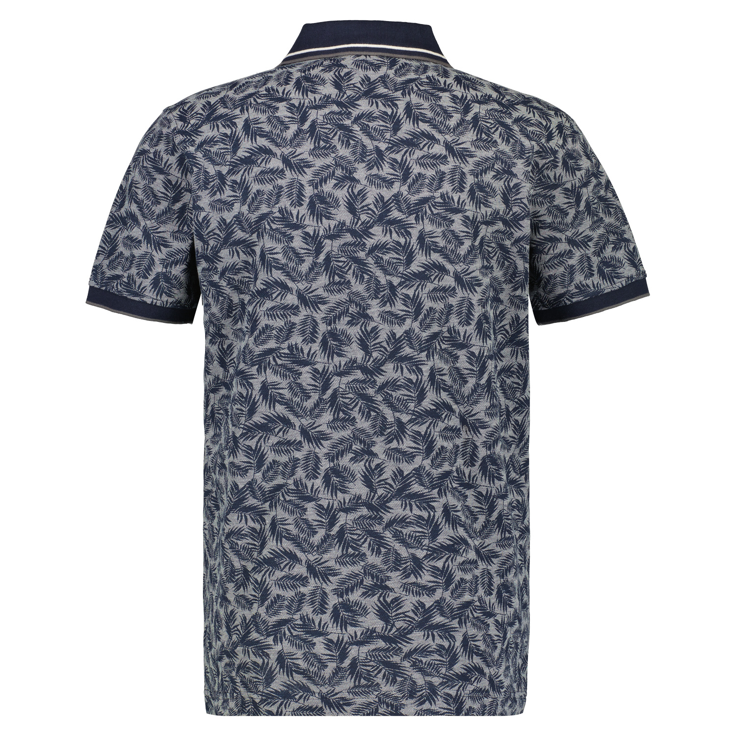 Cotton Blues Classic with Navy | - - LERROS Print Poloshirt