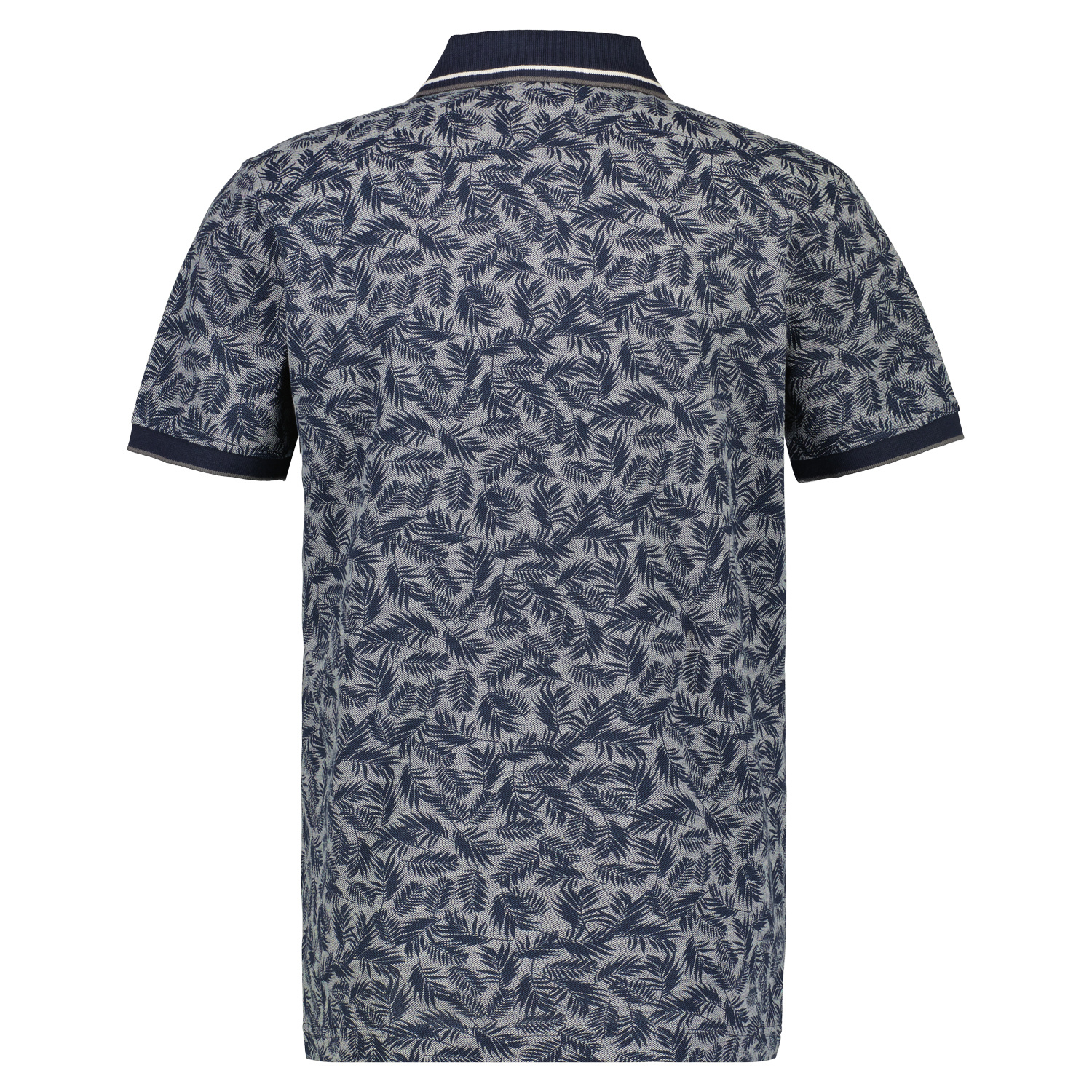 LERROS Poloshirt with Print - Navy Classic Blues | - Cotton