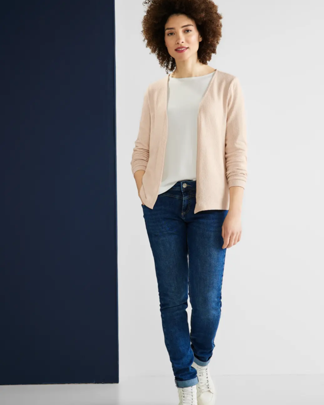 Street One Open Shirtjas Nette - Light Smooth Sand