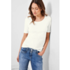 Organic Halbarmshirt Lena - Vanilla White