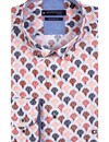 Giordano Button-Down Shirt Print - Soft Coral