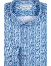 Giordano Modern Fit Hemd Retro Print - Navy Blue